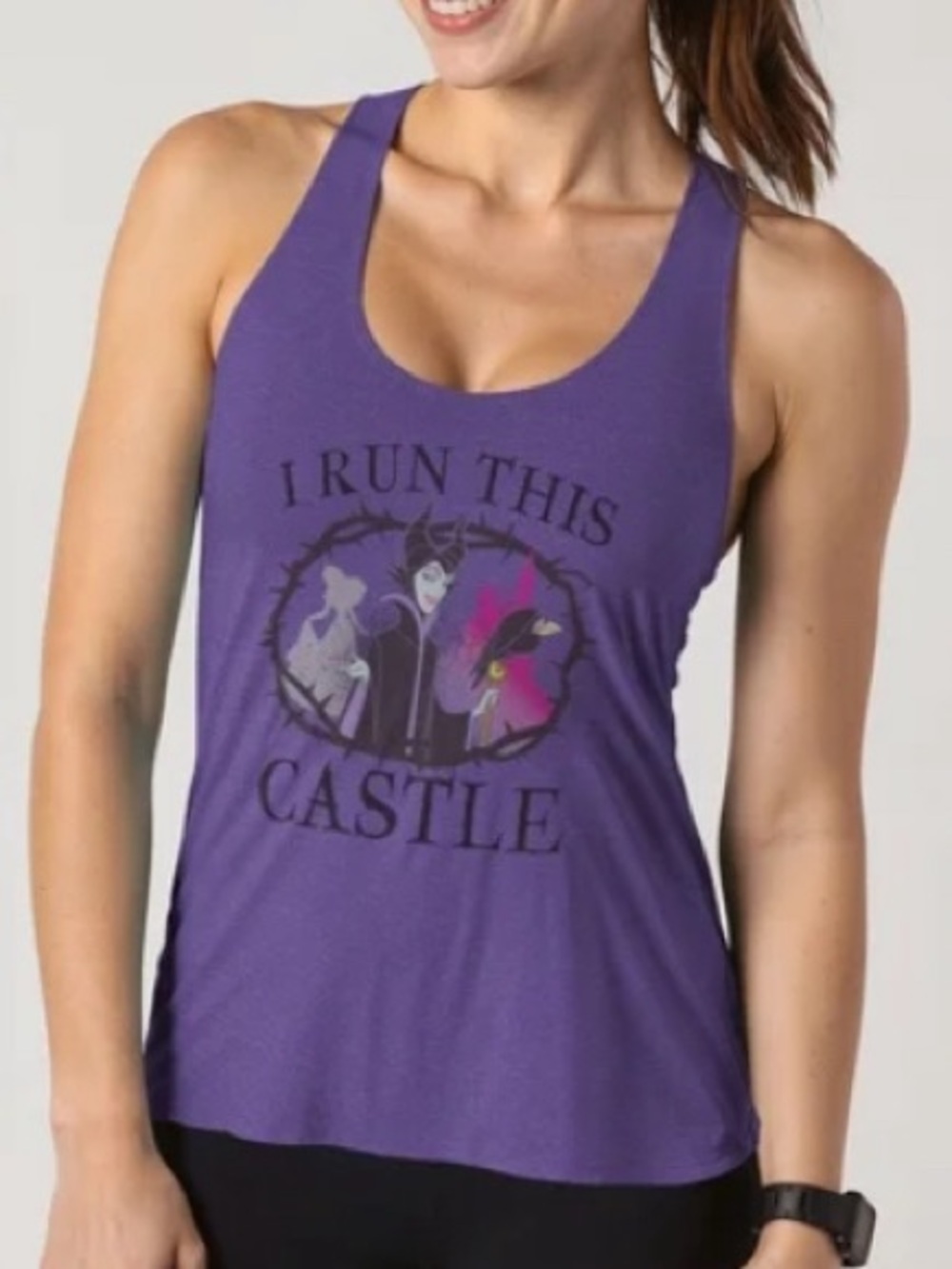 Disney Sleeping Beauty/ Maleficent Castle Womens Tank Top